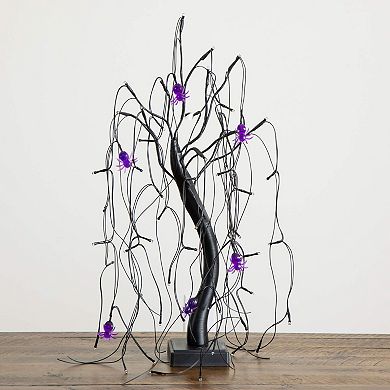 nearly natural 2-ft. Pre-Lit Artificial Spider Willow Tree with 60 LED Lights