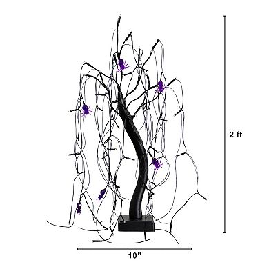 nearly natural 2-ft. Pre-Lit Artificial Spider Willow Tree with 60 LED Lights