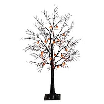 nearly natural 3-ft. Pre-Lit Artificial Halloween Twig Tree with 18 LED Pumpkin Lights