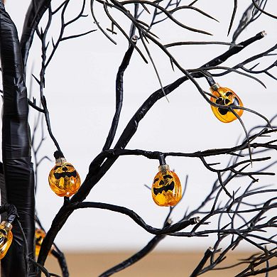 nearly natural 3-ft. Pre-Lit Artificial Halloween Twig Tree with 18 LED Pumpkin Lights