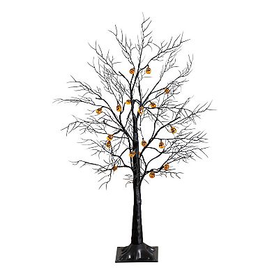 nearly natural 3-ft. Pre-Lit Artificial Halloween Twig Tree with 18 LED Pumpkin Lights