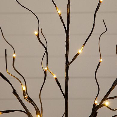nearly natural 3-pk. Artificial Birch Trees with Warm White LED Lights