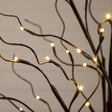 nearly natural 3-pk. Artificial Birch Trees with Warm White LED Lights