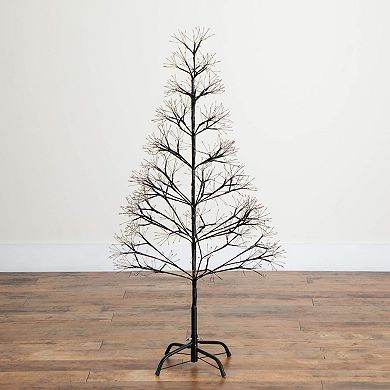 nearly natural 4-ft. Pre-Lit Artificial Halloween Starburst Tree with 800 LED Lights
