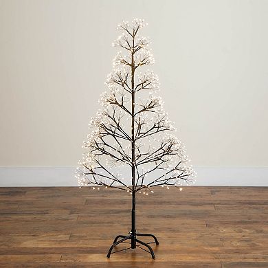 nearly natural 4-ft. Pre-Lit Artificial Halloween Starburst Tree with 800 LED Lights