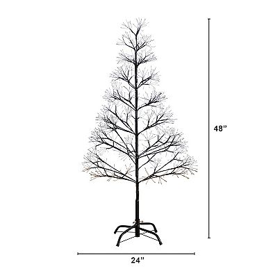 nearly natural 4-ft. Pre-Lit Artificial Halloween Starburst Tree with 800 LED Lights