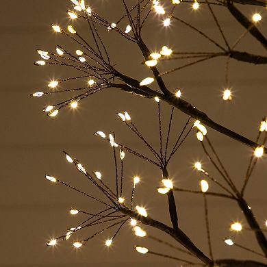 nearly natural 6-ft. Pre-Lit Artificial Halloween Starburst Tree with 1680 LED Lights