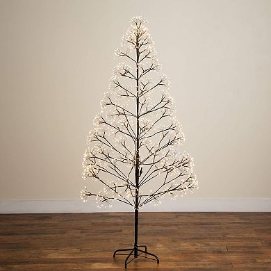 nearly natural 6-ft. Pre-Lit Artificial Halloween Starburst Tree with 1680 LED Lights