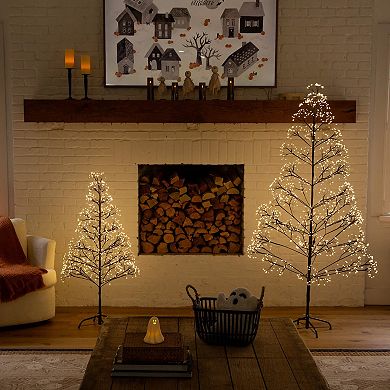 nearly natural 6-ft. Pre-Lit Artificial Halloween Starburst Tree with 1680 LED Lights