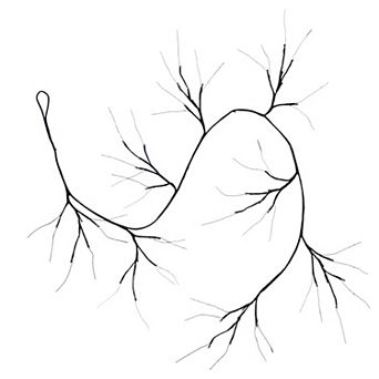 nearly natural 6.5-ft. Pre-Lit Artificial Black Twig Garland with 48 LED Lights