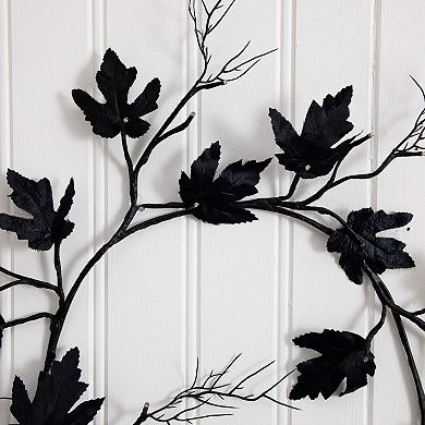 nearly natural 6.5-ft. Pre-Lit Artificial Maple Garland with 48 LED Lights