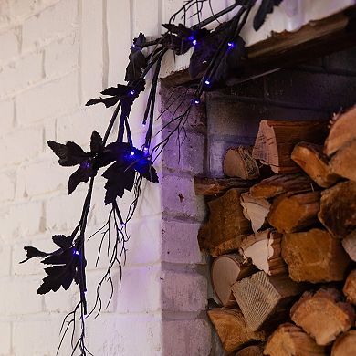 nearly natural 6.5-ft. Pre-Lit Artificial Maple Garland with 48 LED Lights