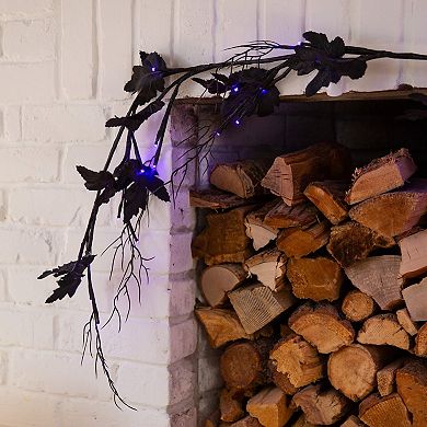 nearly natural 6.5-ft. Pre-Lit Artificial Maple Garland with 48 LED Lights