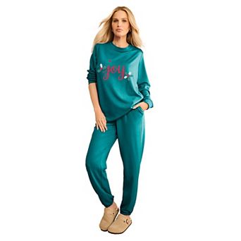 Roaman's Women's Plus Size Comfort+ Fleece Printed Sweatshirt