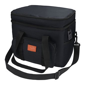 Reusable Lunch Bag, Leakproof Lunch Box, Freezable Cooler Bag with Shoulder Strap 13.0*9.8*11.4in