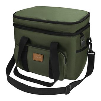 Reusable Lunch Bag, Leakproof Lunch Box, Freezable Cooler Bag with Shoulder Strap 13.0*9.8*11.4in