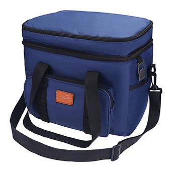 Reusable Lunch Bag, Leakproof Lunch Box, Freezable Cooler Bag with Shoulder Strap 13.0*9.8*11.4in