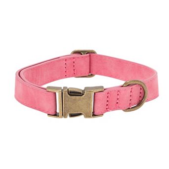 Dog Collar, Soft PU Durable Heavy Duty with Quick Release Metal Buckle, Puppy, Adjustable for Dogs