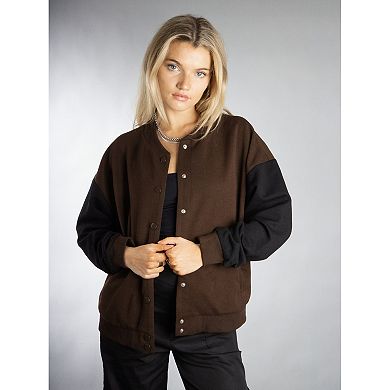 Jess by Meiko Classic Color Blocked Varsity Jacket