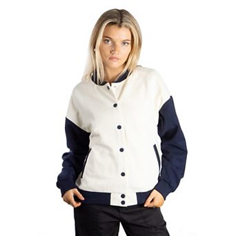 Jess by Meiko Classic Color Blocked Varsity Jacket