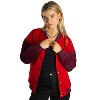 Jess by Meiko Classic Color Blocked Varsity Jacket