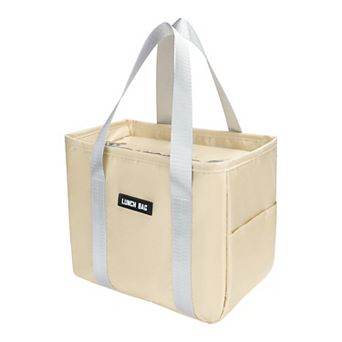 Insulated Lunch Bag, Cute Tote Bag Lunch Box Large Capacity, Reusable Cooler Bag 10.6*7.1*7.9in