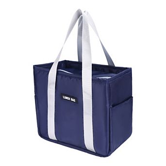 Insulated Lunch Bag, Cute Tote Bag Lunch Box Large Capacity, Reusable Cooler Bag 10.6*7.1*7.9in
