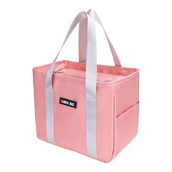Insulated Lunch Bag, Cute Tote Bag Lunch Box Large Capacity, Reusable Cooler Bag 10.6*7.1*7.9in