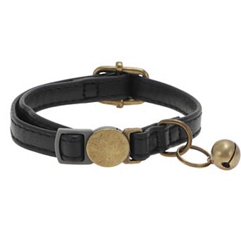 Cat Collar, Adjustable Breakaway Feature, PU Cat Collar Breakaway with Bell