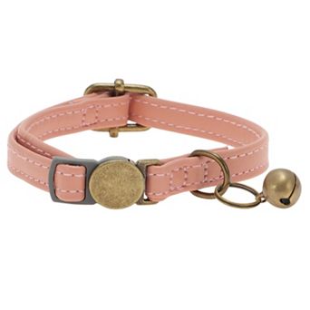 Cat Collar, Adjustable Breakaway Feature, PU Cat Collar Breakaway with Bell