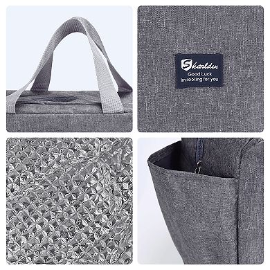 Insulated Lunch Bag, Cute Tote Bag Lunch Box, Reusable Cooler Bag for Work, Picnic 9.8*5.5*9.8in