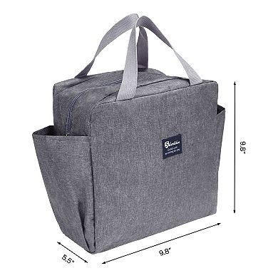 Insulated Lunch Bag, Cute Tote Bag Lunch Box, Reusable Cooler Bag for Work, Picnic 9.8*5.5*9.8in
