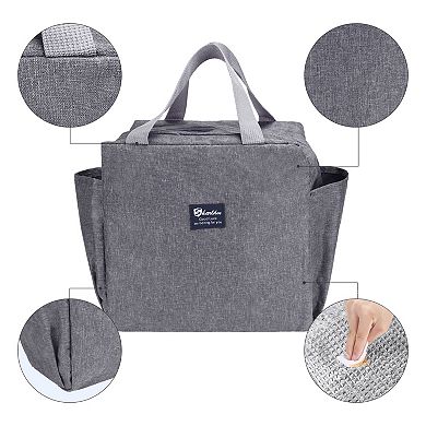 Insulated Lunch Bag, Cute Tote Bag Lunch Box, Reusable Cooler Bag for Work, Picnic 9.8*5.5*9.8in