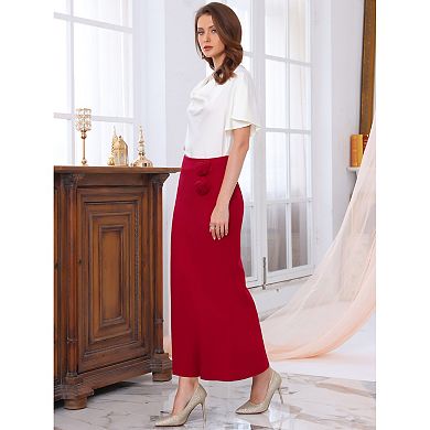 Women's Fishtail Skirt High Waist Formal Cocktail Evening Bodycon Long Maxi Mermaid Skirts