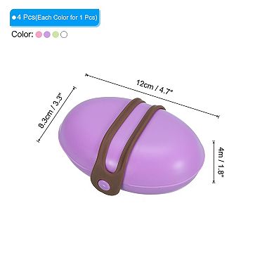 Travel Soap Holder, 4 Pack Soap Bar Container