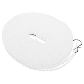 Portable Clothesline, 26.25ft Nylon Windproof Non-Slip Washing Line Rope