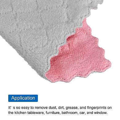 18Pcs Kitchen Dish Cloths, 8.6" Coral Velvet Dish Towels