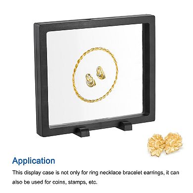 Floating Thin Film Display Box with Base 14cm x 14cm x 2cm Pack of 3