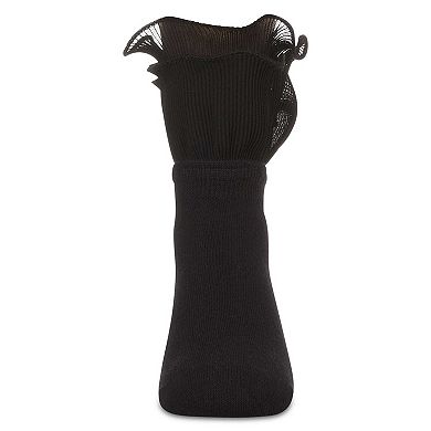 Girls' Dual Layer Ruffle Anklet Socks