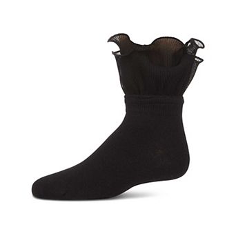 Girls' Dual Layer Ruffle Anklet Socks