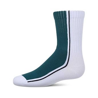 Girls' Color Block Stripe Crew Socks