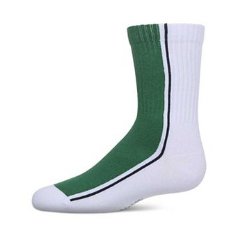 Girls' Color Block Stripe Crew Socks