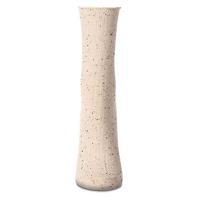 Women's Vintage Ribbed Multi-Flecked Lettuce Edge Crew Sock