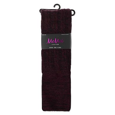 Women's Cotton Rich "Wintry Cable" Over the Knee Socks