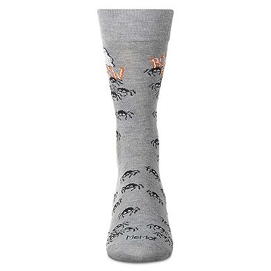 Men's "Boo Crew" Halloween Holiday Novelty Crew Sock