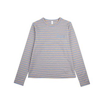 Girls Nautical Striped Cotton-Rich Long Sleeve T-Shirt