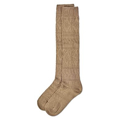Women's Cozy Textured "Winter Wonderland" Knee Sock