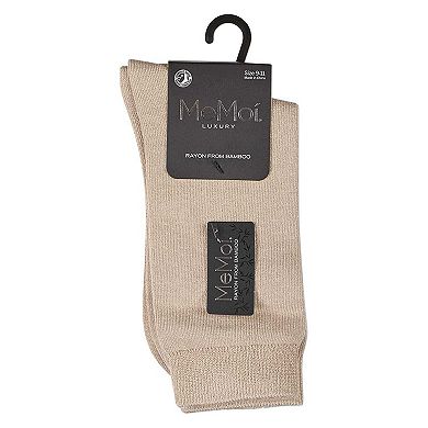 Women's Flat-Knit Crew Socks