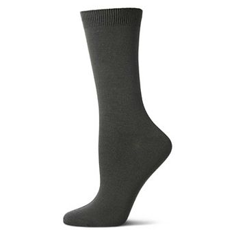 Women's Flat-Knit Crew Socks
