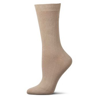 Women's Flat-Knit Crew Socks